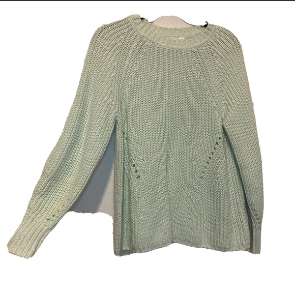 Gap Chunky Knit Sweater Pastel Green NWT Medium - Picture 2 of 7